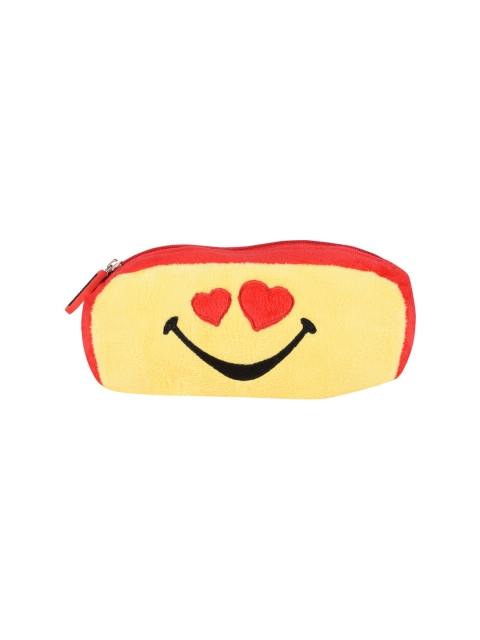 

SmileyWorld Kids Yellow & Black Heart Eyes Smiley Pencil Pouch, Multi