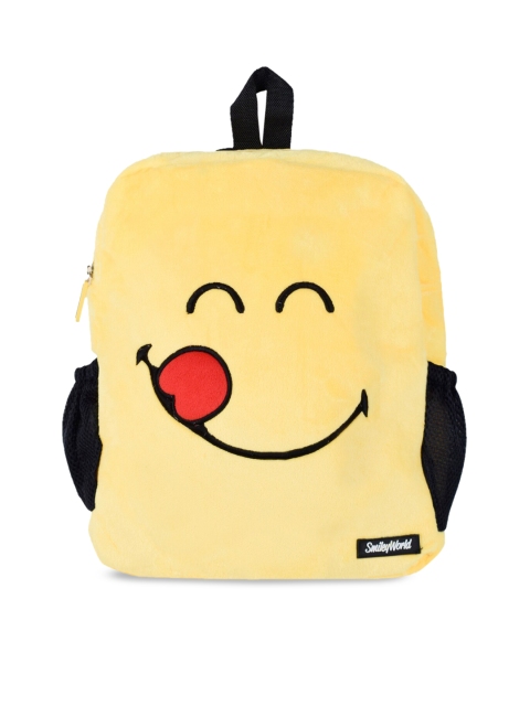 

Smiley World Kids Yellow & Black Colourblocked Hungry Expression Soft Toy