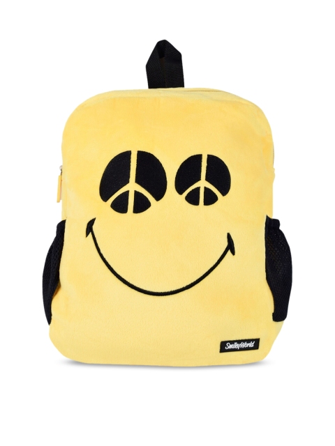 Smiley World Unisex Kids Yellow Contrast Detail Backpack