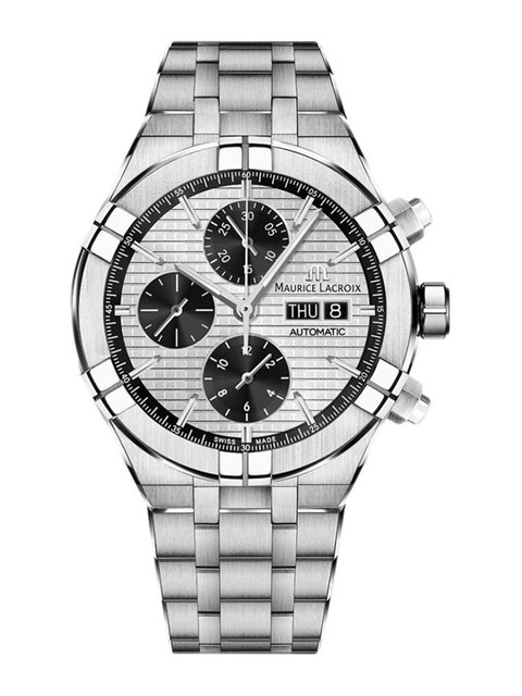 

MAURICE LACROIX Men Multicoloured Stainless Steel Bracelet Straps Watch AI6038-SS002-132-2, Multi