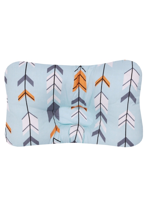 

KICKS & CRAWL Kids Blue & Orange Printed Adorable Arrows Cotton Baby Pillow