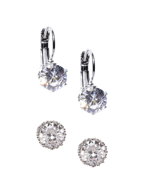 

OOMPH Silver Contemporary Hoop Earrings