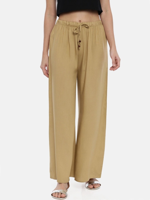 

GOLDSTROMS Women Pack Of 2 Beige Knitted Palazzos