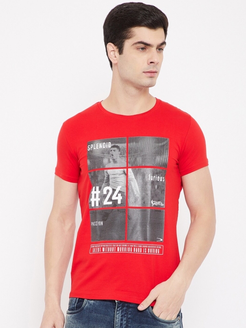 

Duke Men Red Printed T-shirt