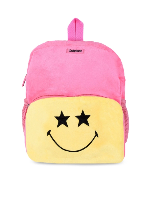 

Smiley World Kids Pink & Yellow Star Eyes Soft Toy