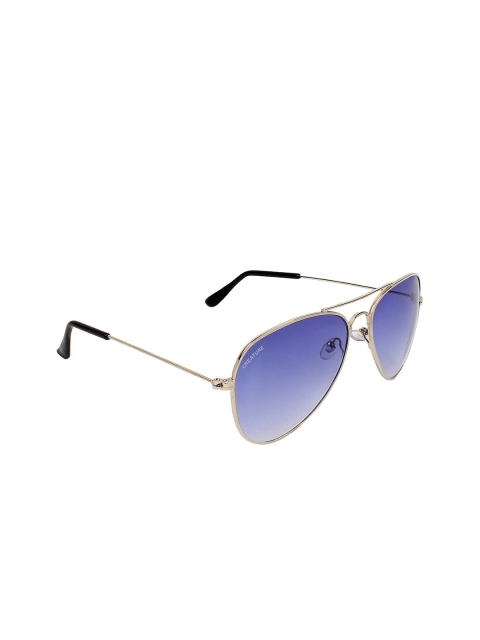 

Creature Unisex Blue Lens & Steel-Toned Aviator Sunglass with UV Protected Lens - SUN-023