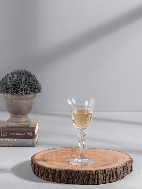 

Pure Home and Living Set of 6 Transparent Solid Large Branta Red Wine Glass