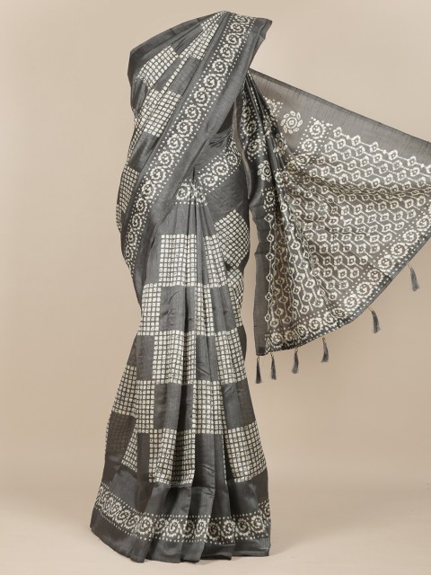

Pothys Grey Printed Saree