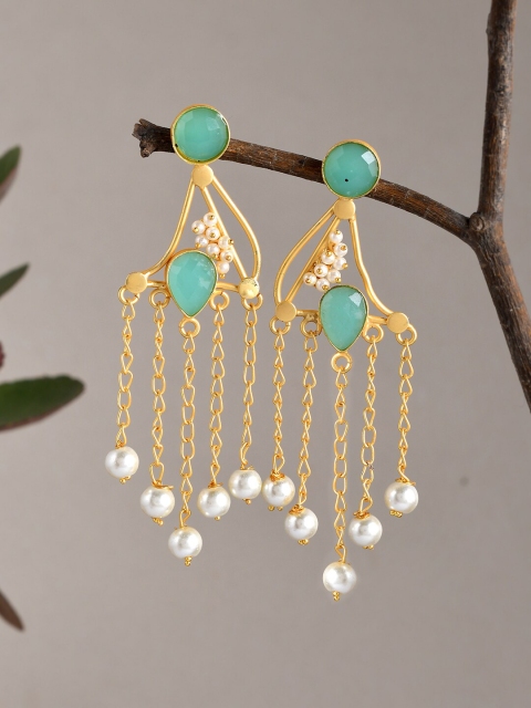 

Silvermerc Designs Gold Contemporary Drop Earrings