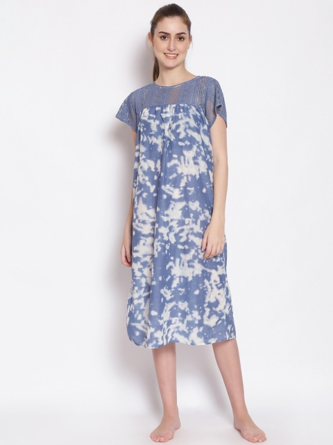 

Oxolloxo Blue Printed Nightdress