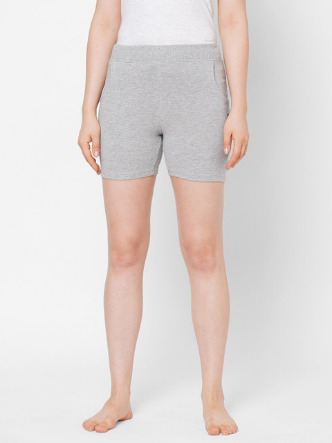 

Sweet Dreams Women Grey Melange Lounge Shorts