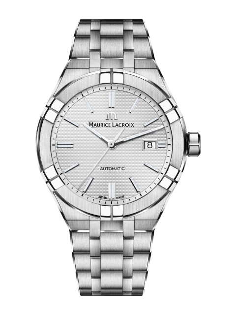 

MAURICE LACROIX Men Silver-Toned Stainless Steel Analogue Watch - AI6008-SS002-130-1