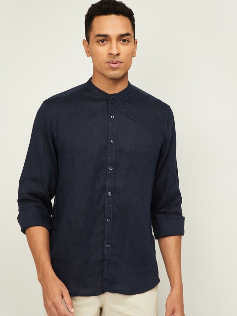 

CODE by Lifestyle Men Navy Blue Slim Fit Casual Shirt