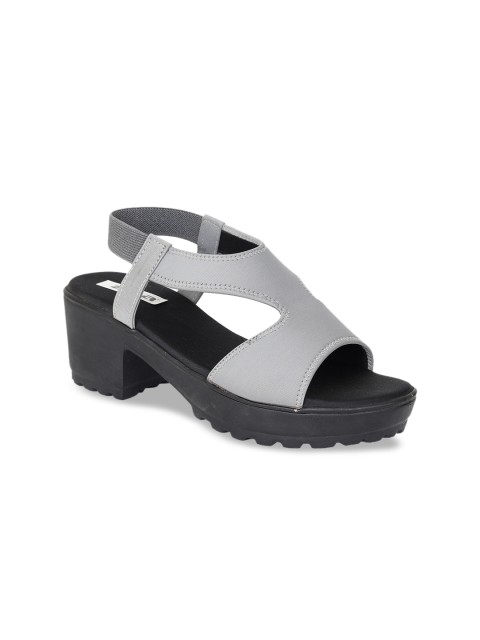 

Zyla Grey Embellished Platform Gladiators