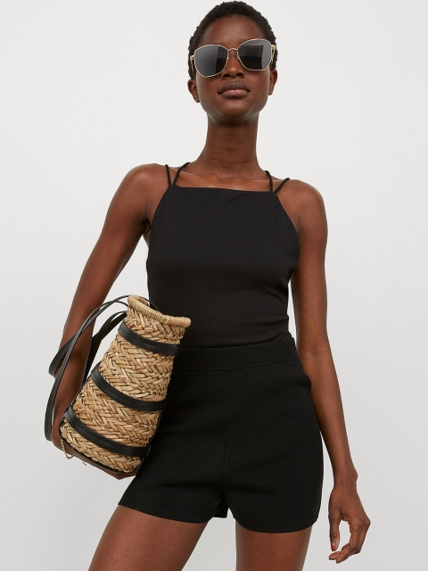 

H&M Women Black Jersey Body