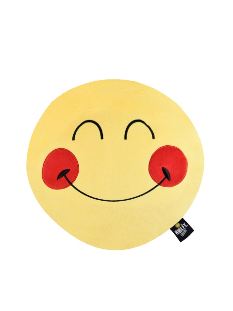 

Smiley World Kids Yellow & Red Expression Happy Face Cushion Soft Toy