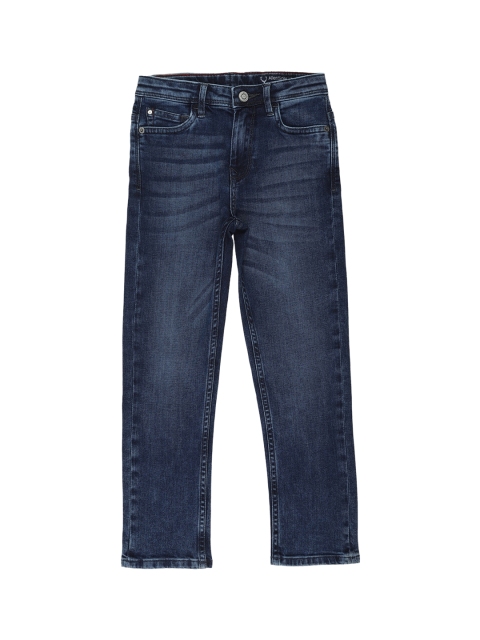 

Allen Solly Junior Boys Navy Blue Slim Fit Light Fade Jeans