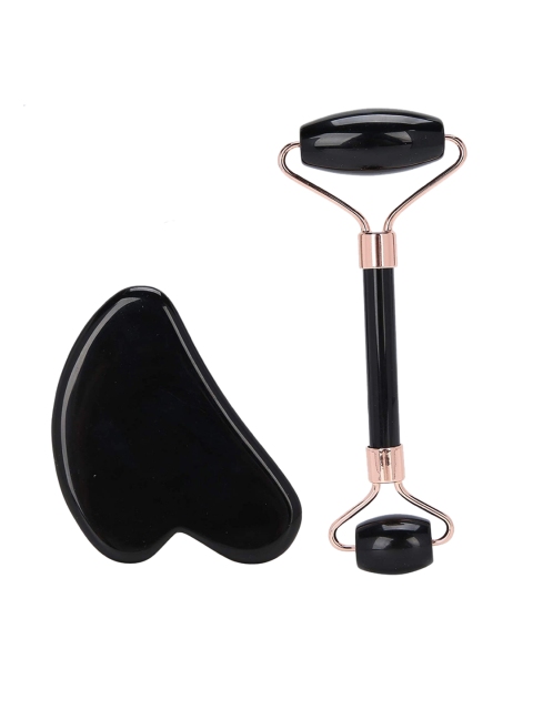 

AkashKrishna Black Obsedian Guasha & Jaderoller for Face Massage