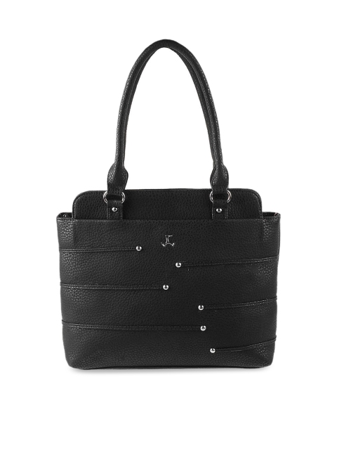 

Mochi Black PU Structured Shoulder Bag