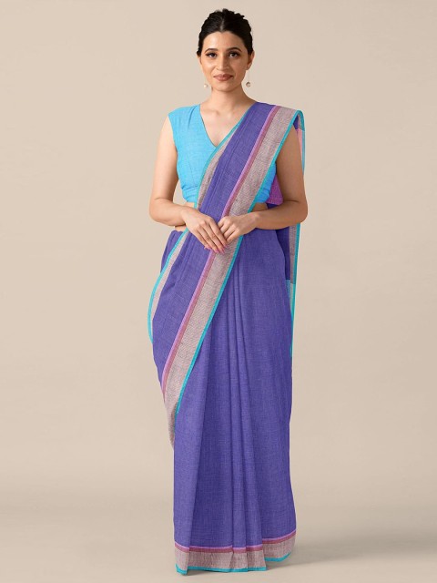 

Taneira Blue Pure Cotton Saree
