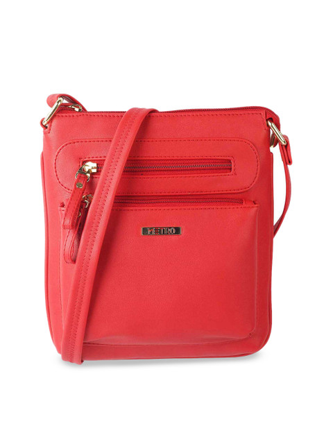 

Metro Red PU Structured Sling Bag