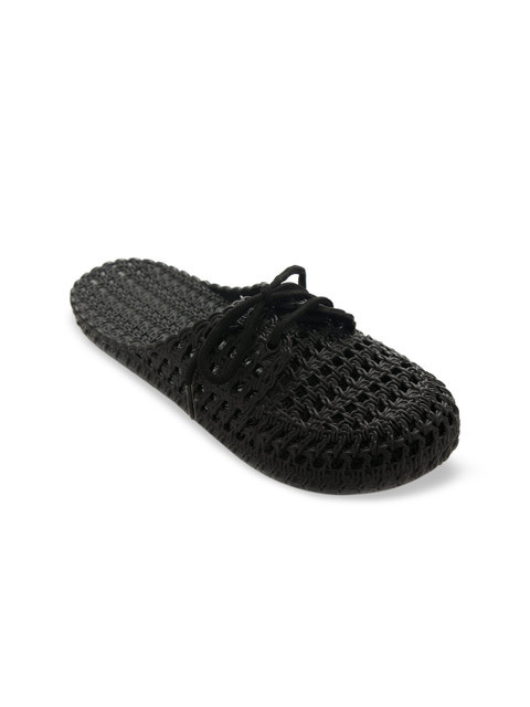 

TRENDS & TRADES Women Black Woven Design Sneakers