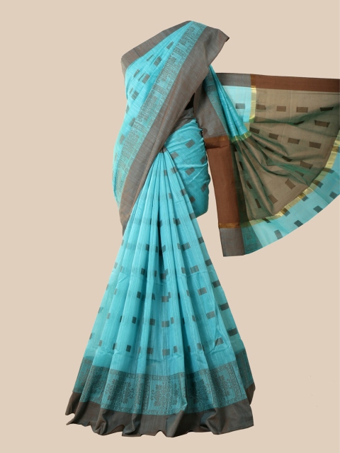 

Pothys Blue & Grey Saree