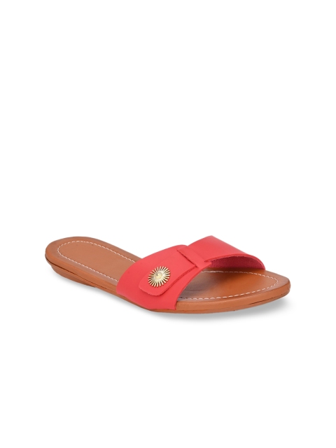 

Trendigo Women Pink Open Toe Flats