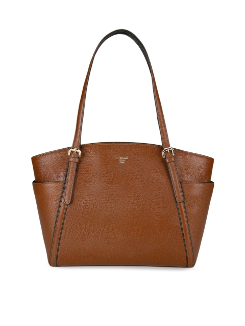 

Da Milano Brown Leather Structured Shoulder Bag