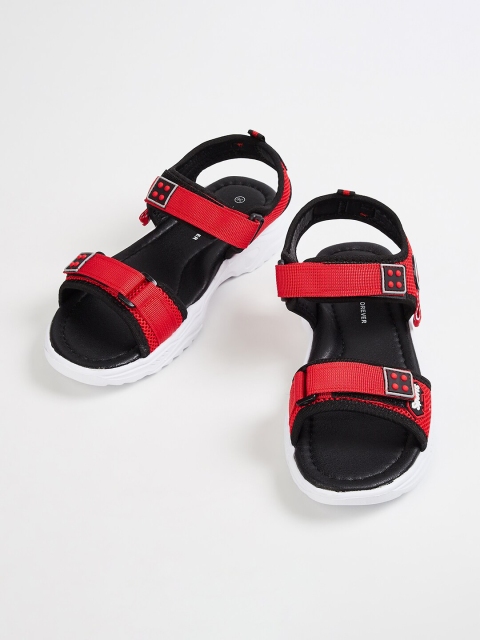 

Fame Forever by Lifestyle Boys Red & Black Comfort Sandals