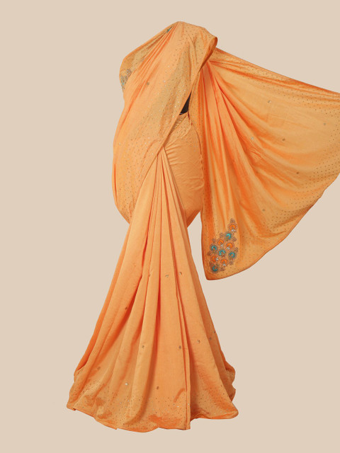 

Pothys Orange Art Silk Saree