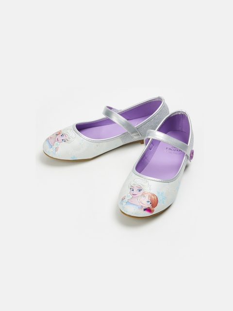 

Fame Forever by Lifestyle Girls Silver Printed Leather Party Ballerinas Flats