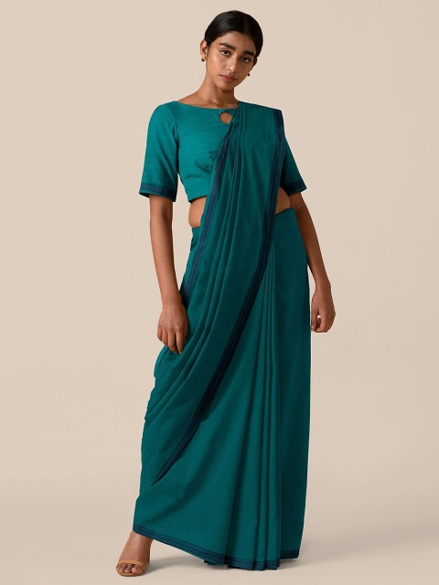 

Taneira Women Dark Green Mangalagiri Cotton Saree