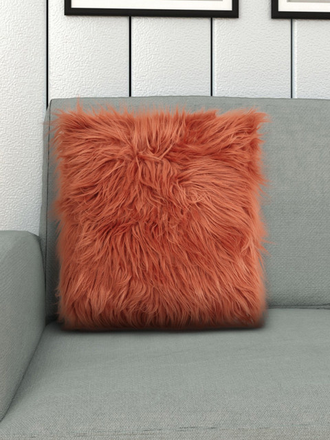 

Home Centre Rust Orange Textured Square Floor Cushion