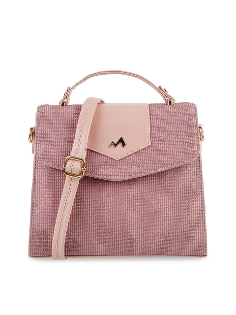 

Metro Pink Textured Structured Satchel