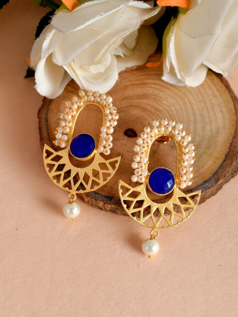 

Silvermerc Designs Blue Contemporary Drop Earrings
