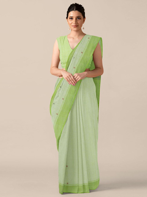 

Taneira Green Pure Cotton Saree