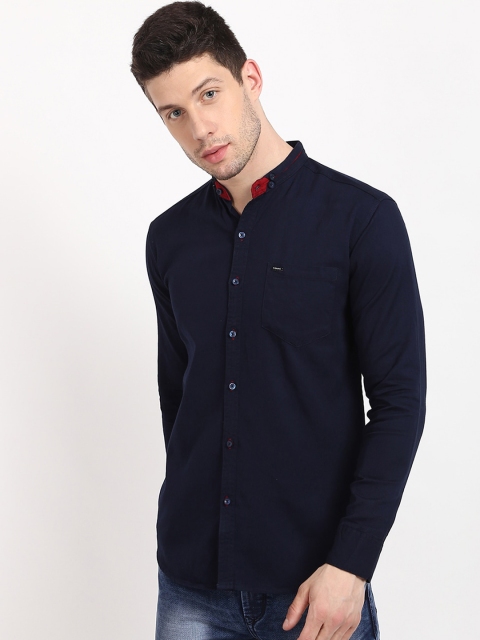

V2 Value & Variety Men Navy Blue Casual Shirt