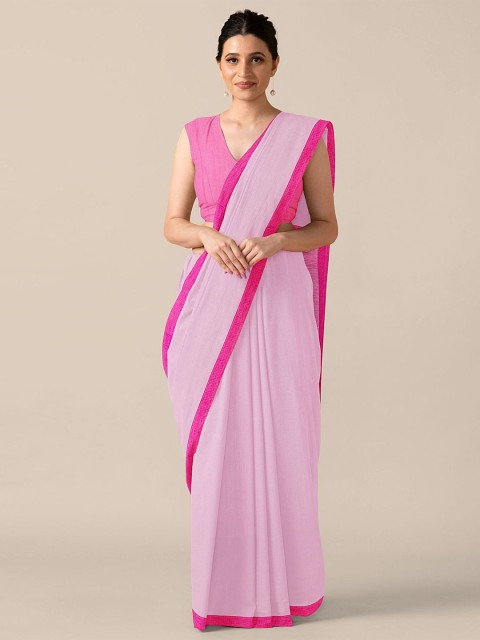 

Taneira Pink Pure Cotton Saree