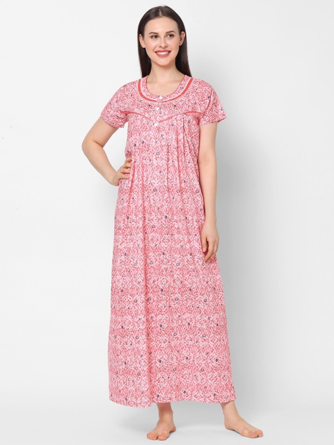 

Sweet Dreams Red Printed Maxi Nightdress
