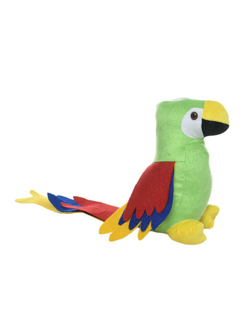

DukieKooky Unisex Kids Grene & Red Parrot Soft Toy, Green