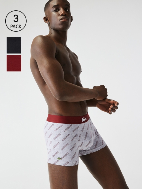 

Lacoste Men Pack Of 3 Assorted Trunks 5H1774GZU