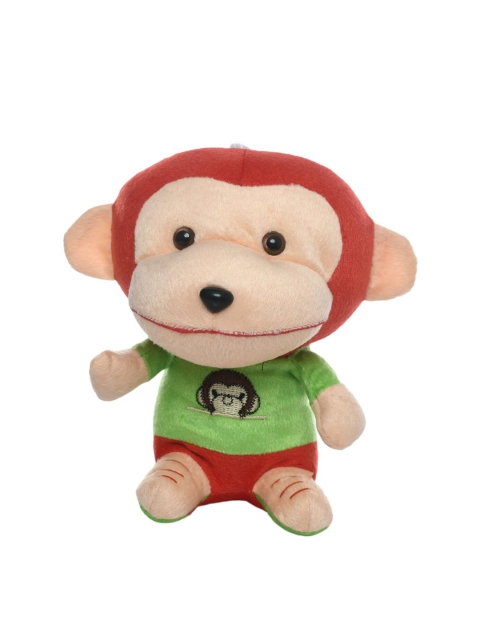 

DukieKooky Unisex Kids Orange & Beige Littile Monkey Soft Toy
