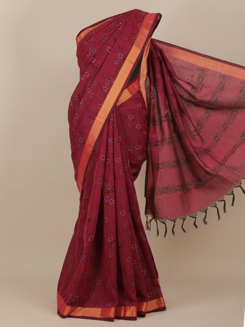 

Pothys Purple & Blue Ethnic Motifs Saree