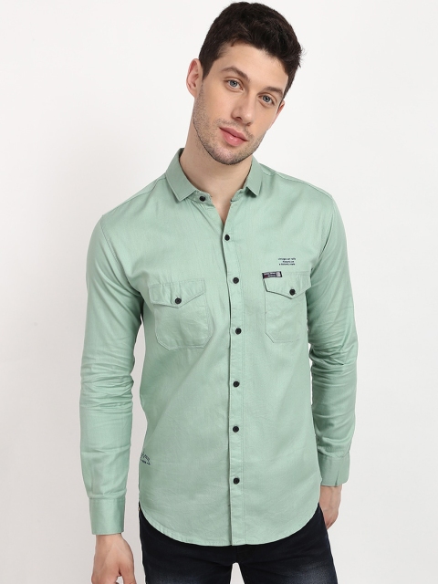 

V2 Value & Variety Men Green Casual Shirt