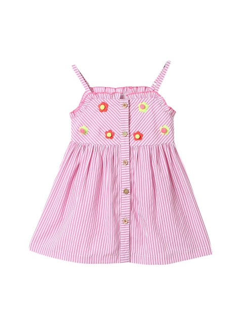 

Nauti Nati Pink & White Striped Dress Girls