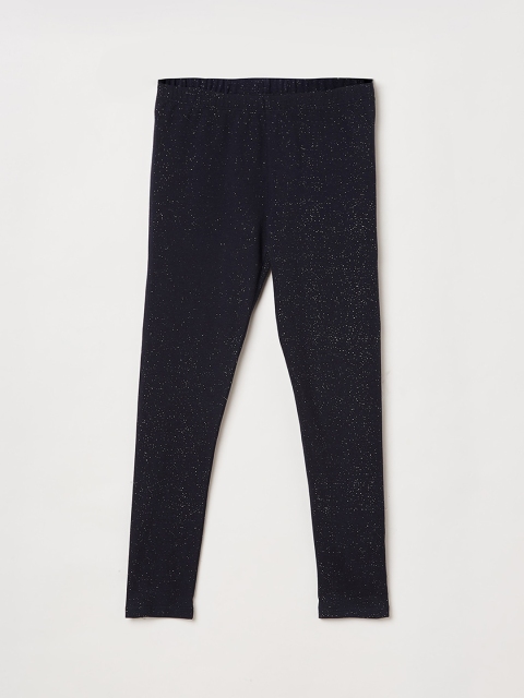 

Fame Forever by Lifestyle Girls Navy Blue & White Printed Cotton Leggings