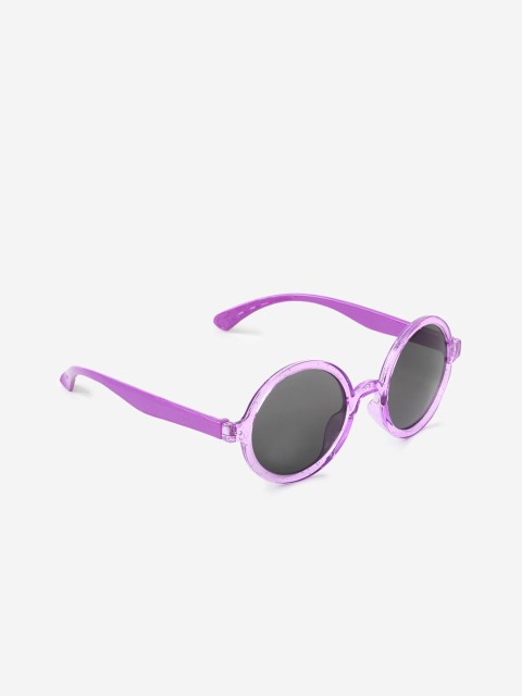 

DukieKooky Girls Black Lens & Purple Round Sunglasses with UV Protected Lens 900293-Black