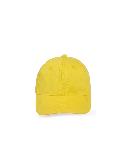 

DukieKooky Kids Yellow Solid Baseball Cap