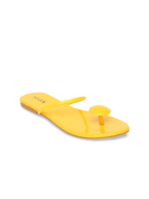 

STALK Women Yellow Open Toe Flats